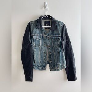 Madewell x VEDA Denim and Leather Jacket